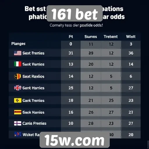 Comparativo de odds entre 161 bet e concorrentes